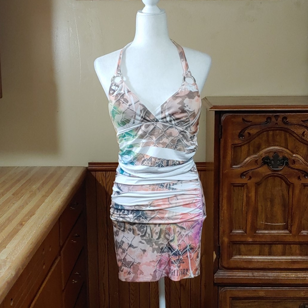 Neelam Military Summer Dress NWOT S